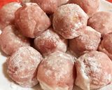 肉巻きたこ焼きとじゃが芋の甘酢あん♪作り方2写真