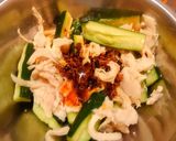 簡単！ほぐしチキンときゅうりのよだれ鶏風作り方3写真
