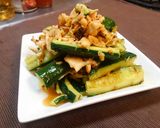 簡単！ほぐしチキンときゅうりのよだれ鶏風作り方4写真