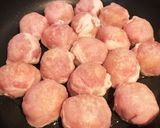 肉巻きたこ焼きとじゃが芋の甘酢あん♪作り方5写真
