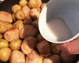 肉巻きたこ焼きとじゃが芋の甘酢あん♪作り方10写真