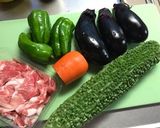 ゴーヤと茄子☆すりゴマたっぷりチャンプル作り方1写真