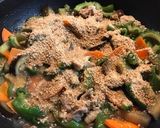ゴーヤと茄子☆すりゴマたっぷりチャンプル作り方5写真