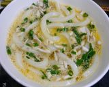風邪に！レンジで簡単☆生姜だし梅うどん作り方2写真