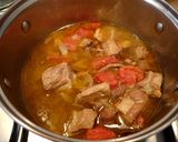 肉の塩トマトオイル煮込み作り方5写真