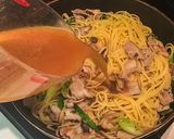 ねぎ豚のうま塩あんかけパスタ作り方3写真