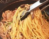 ねぎ豚のうま塩あんかけパスタ作り方4写真