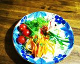 冷や麦で作る　韓国風ピリ辛冷麺作り方5写真