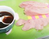 柔らか～い鶏胸肉の梅ダレ丼作り方1写真