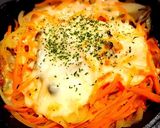 スキレットで簡単！野菜と鯖のチーズ焼き♡作り方3写真