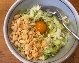 スキレット鍋であつあつふわふわお好み焼き作り方3写真