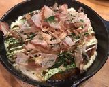 スキレット鍋であつあつふわふわお好み焼き作り方7写真