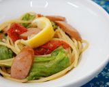 爽やかに♪ソーセージとレモンのパスタ作り方8写真