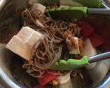 ふわシュワ！納豆とはんぺんのサラダ風蕎麦作り方4写真