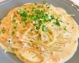 明太子クリームパスタ♪ソースたっぷりで作り方3写真