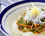 釜揚げしらすとメカブの元気丼作り方4写真