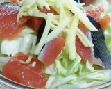 *鮭とキャベツの酢の物*作り方1写真