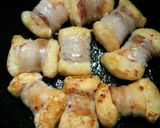 豆腐巾着の豚バラ巻きあんかけ作り方3写真