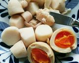 里芋の味玉合え作り方2写真