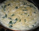 絶品★生クリームだけ！ほうれん草パスタ作り方4写真