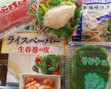 手間なし簡単。～サラダチキンの生春巻～作り方1写真