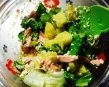 夏野菜たっぷり!!豆腐とポテトのサラダ作り方3写真