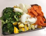 野菜ジュースでノンフライ夏野菜酢豚作り方2写真