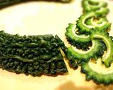 ゴーヤ シーチキンと梅肉あえ作り方1写真