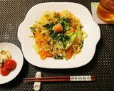 余った麺で☆簡単！明太子焼きそば♪作り方5写真