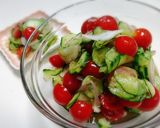 超サッパリ！キュウリとミニトマトの酢の物作り方3写真