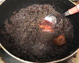 赤紫蘇の絞りかすで、酸っぱいしその佃煮作り方5写真