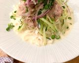まろやか豆乳豚しゃぶ冷麺（ロカボタイプ）作り方5写真
