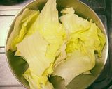 信州定番♪レタスのお味噌汁作り方1写真