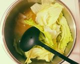 信州定番♪レタスのお味噌汁作り方2写真
