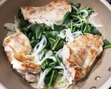 鶏肉とほうれん草のクリーム煮作り方15写真