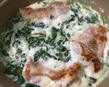 鶏肉とほうれん草のクリーム煮作り方16写真