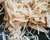 お酢でさっぱり♪もやしのにんにく炒め作り方8写真