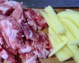 隠元とジャガイモと豚肉のマヨネーズ炒め作り方2写真