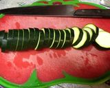 ズッキーニのハンバーグパン粉グリル焼き作り方3写真