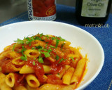 トマトと鶏肉の和風ジェノベーゼ冷製パスタ作り方14写真