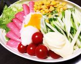 温玉でとろーり簡単！サラダ冷麺☆作り方7写真