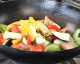 ゴーヤ夏野菜のソース炒め作り方5写真