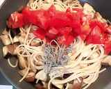 夏の！トマトと茄子の和風パスタ作り方7写真