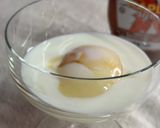 怖いけど試してみたい🤭温玉で飲むプリン🍮作り方4写真