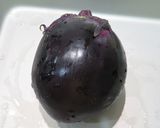 丸茄子の茄子そうめん作り方1写真