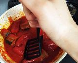 さんま缶と豆苗で！ボリュームトマトパスタ作り方3写真