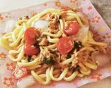 めんつゆで❗シソ香るツナね冷やしうどん❗作り方3写真