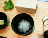 簡単！揚げ出し豆腐♪大葉とみぞれあんかけ作り方1写真