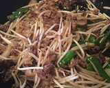 牛肉ともやしのオイスターソース炒め作り方6写真