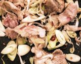 夏のきしめん✨ピリ辛の豚肉と共に作り方1写真